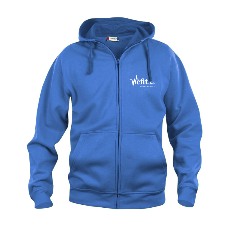 Veste capuche adulte bleu Clique Basic