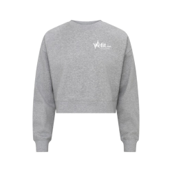 Pull court femme gris Clique Miami Cropped