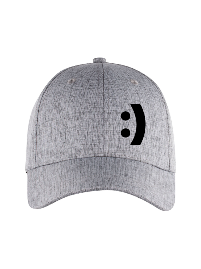 Casquette gris mélangé Clique Mélange Cap