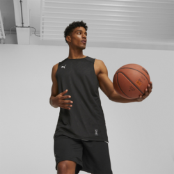 Maillot mixte adulte noir/blanc Puma Hoops Reverse