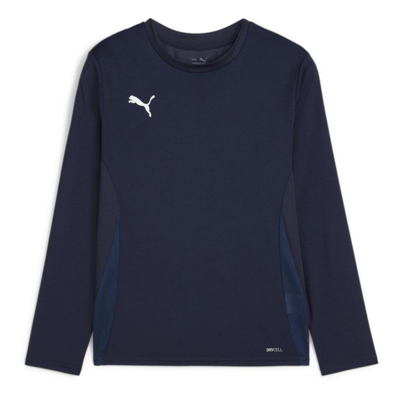 Maillot ML enfant marine Puma Teamgoal