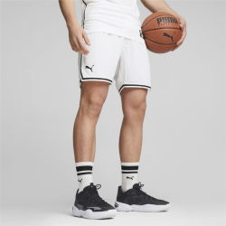 Short basketball adulte blanc Puma Hoops