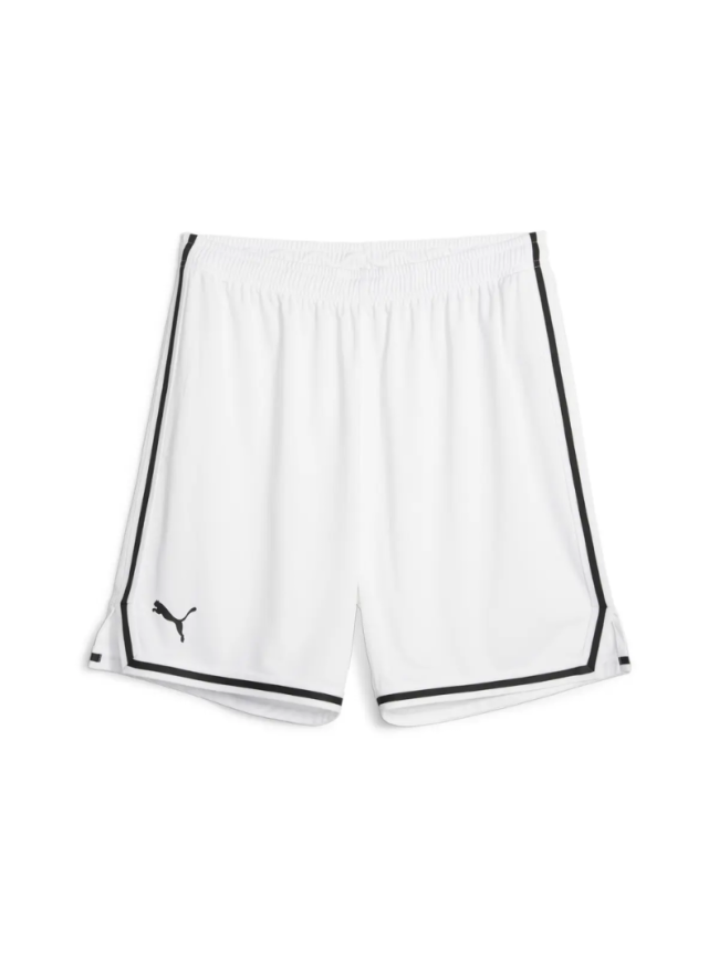 Short basketball enfant blanc Puma Hoops Jr