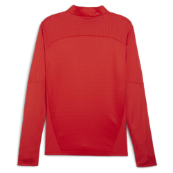 Sweat 1/2 zip training adulte rouge Puma Teamfinal