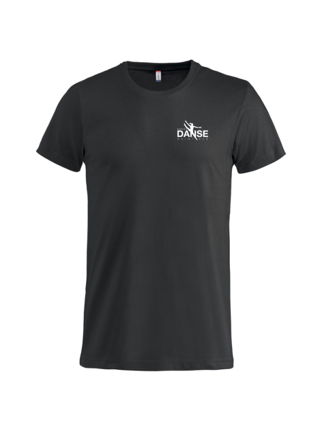 T-Shirt adulte noir Clique Basic 1