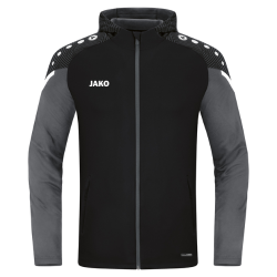 Veste à capuche adulte noir/gris Jako Performance