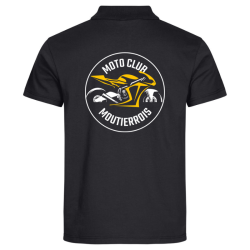 Polo adulte noir Clique Basic