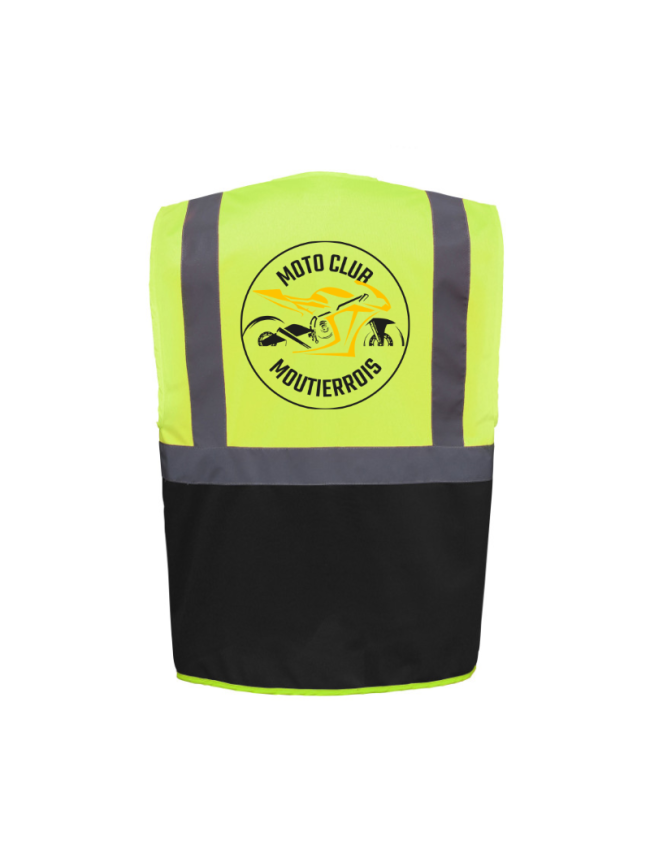 Gilet adulte jaune/noir Yoko Multi-fonctionnal