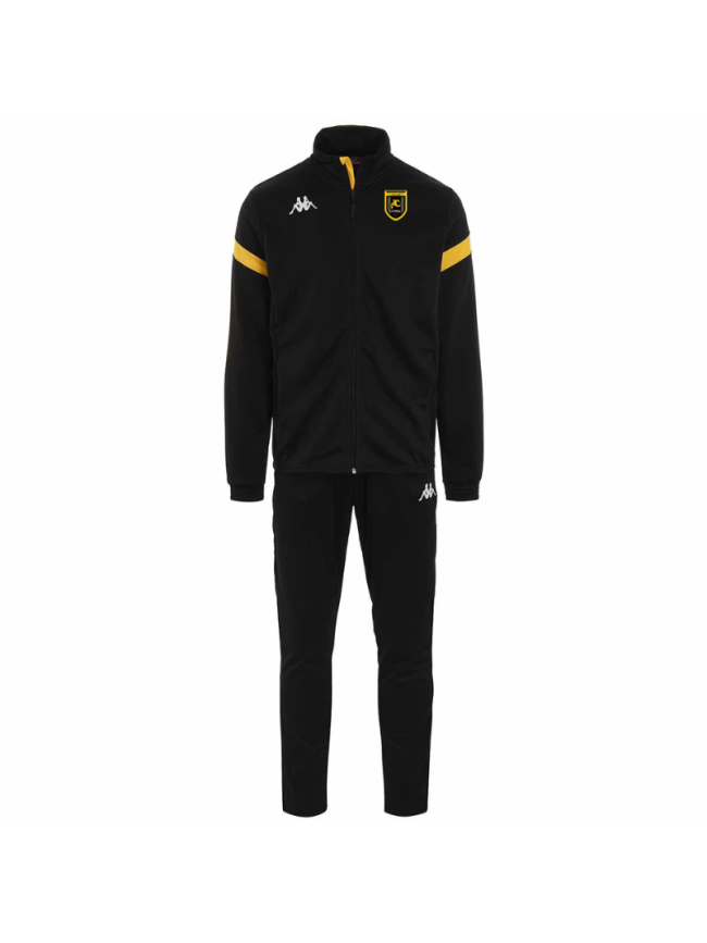 Survêtement enfant noir jaune Kappa Dalcito