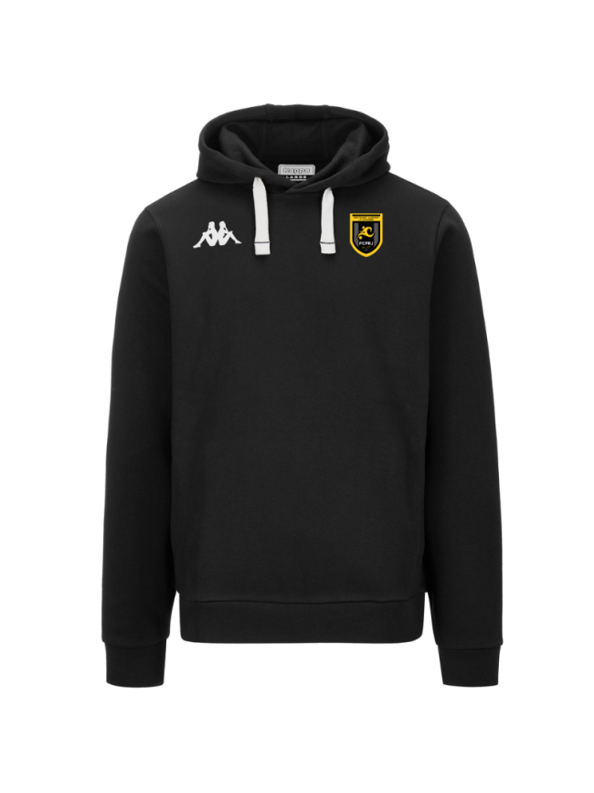 Sweat capuche adulte noir Kappa Bali