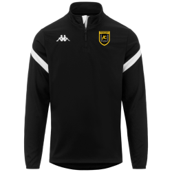 Sweat 1/2 zip adulte noir Kappa Dolvole