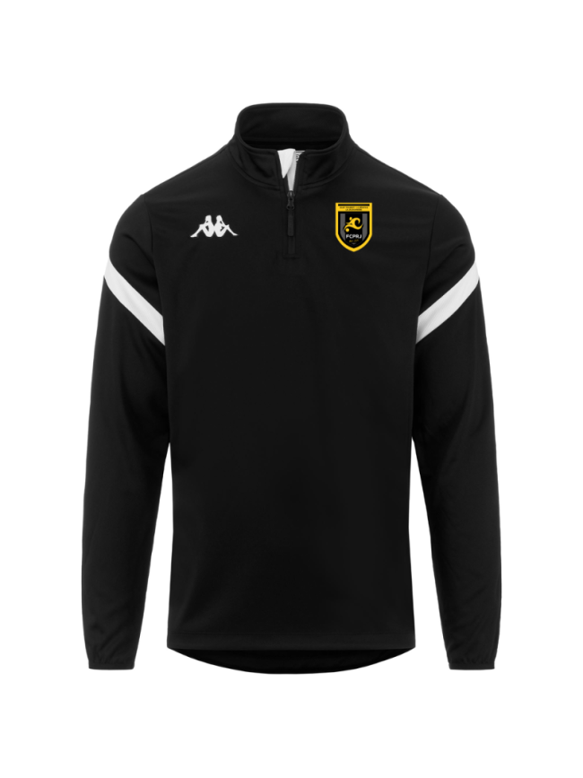 Sweat 1/2 zip adulte noir Kappa Dolvole