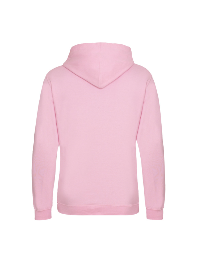 Sweat capuche adulte rose Just Hoods Varsity