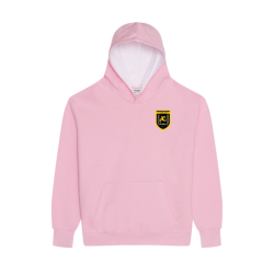 Sweat capuche enfant rose Just Hoods Varsity