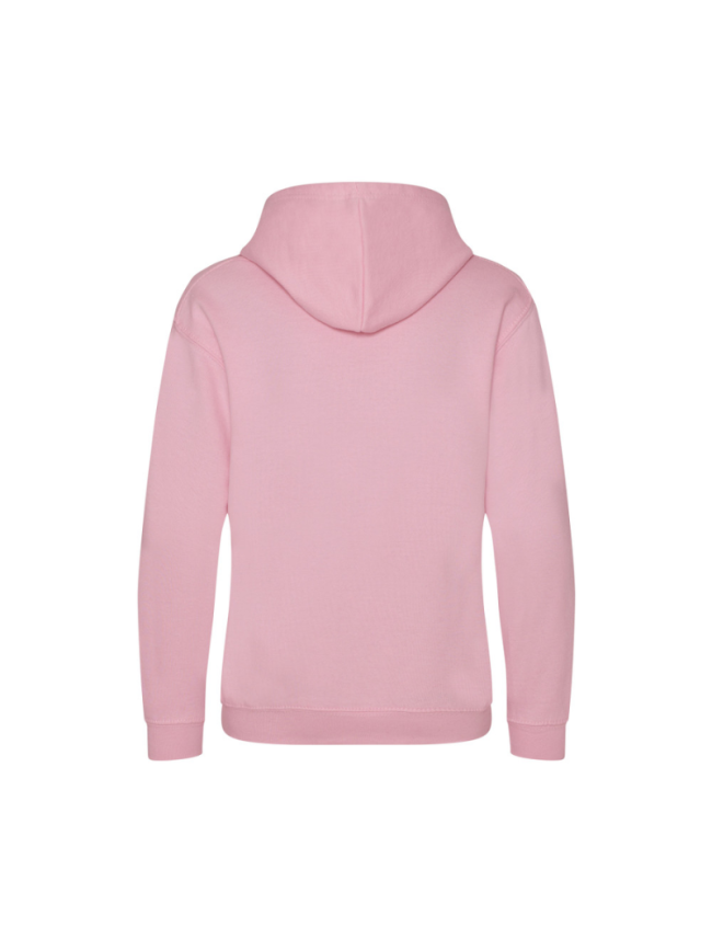 Sweat capuche enfant rose Just Hoods Varsity