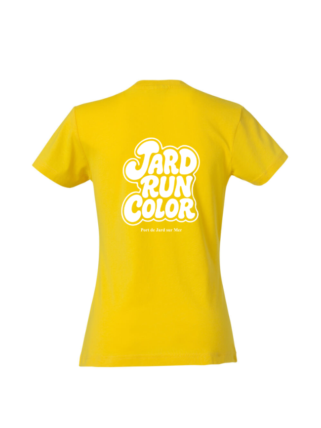T-shirt femme jaune Clique Basic