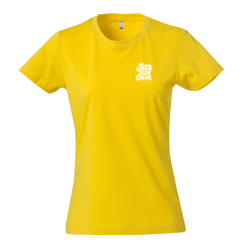 T-shirt femme jaune Clique Basic