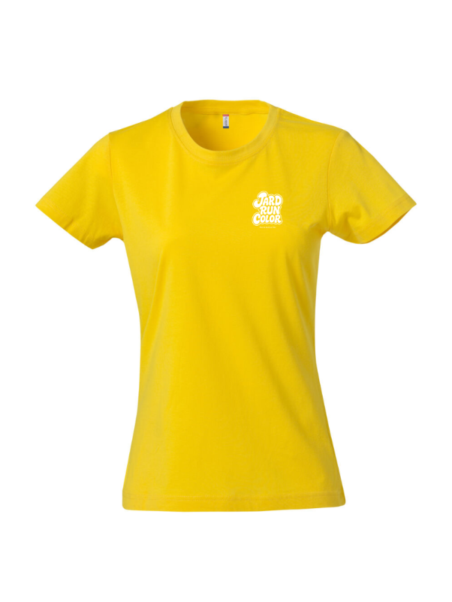 T-shirt femme jaune Clique Basic
