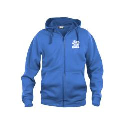 Veste capuche adulte bleu Clique Basic
