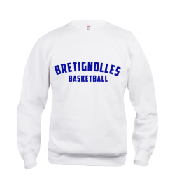 Sweat adulte blanc Clique Basic