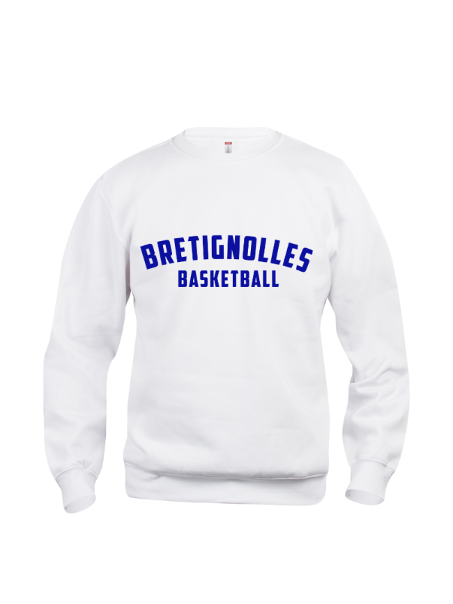 Sweat adulte blanc Clique Basic