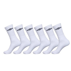 x6 Paires Chaussettes blanc homme Umbro Tennis