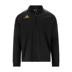 Sweat ½ zip adulte noir Kappa Gassolo