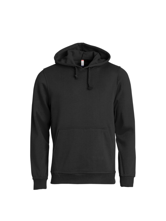 Sweat capuche adulte noir Clique Basic