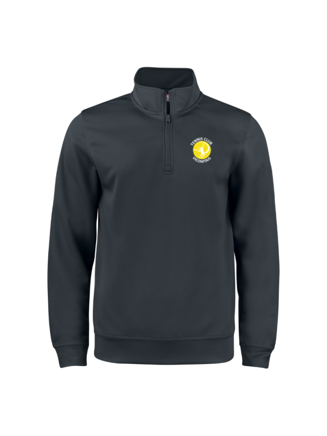 Sweat 1/2 zip enfant noir Clique Basic Active