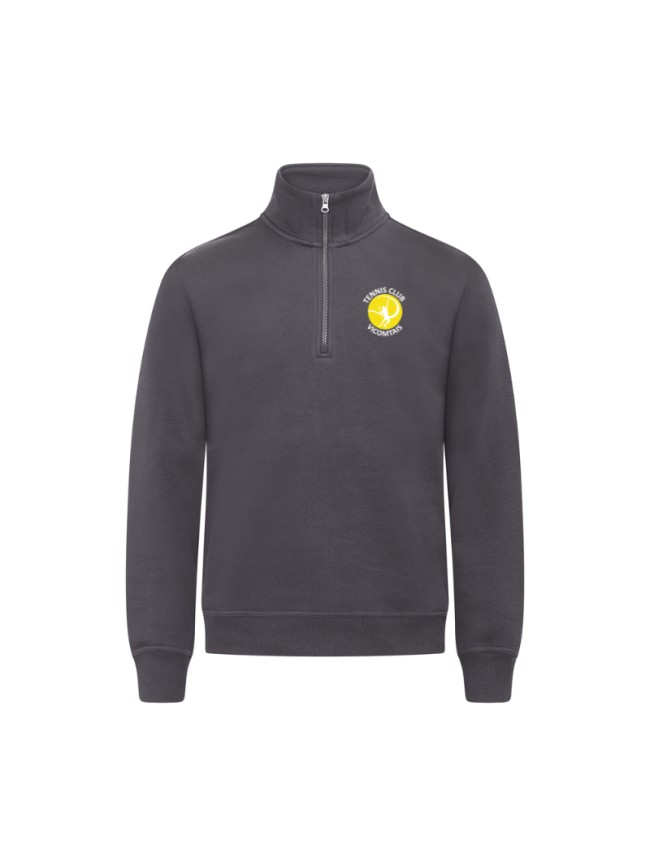 Sweat 1/2 zip adulte noir Clique Miami