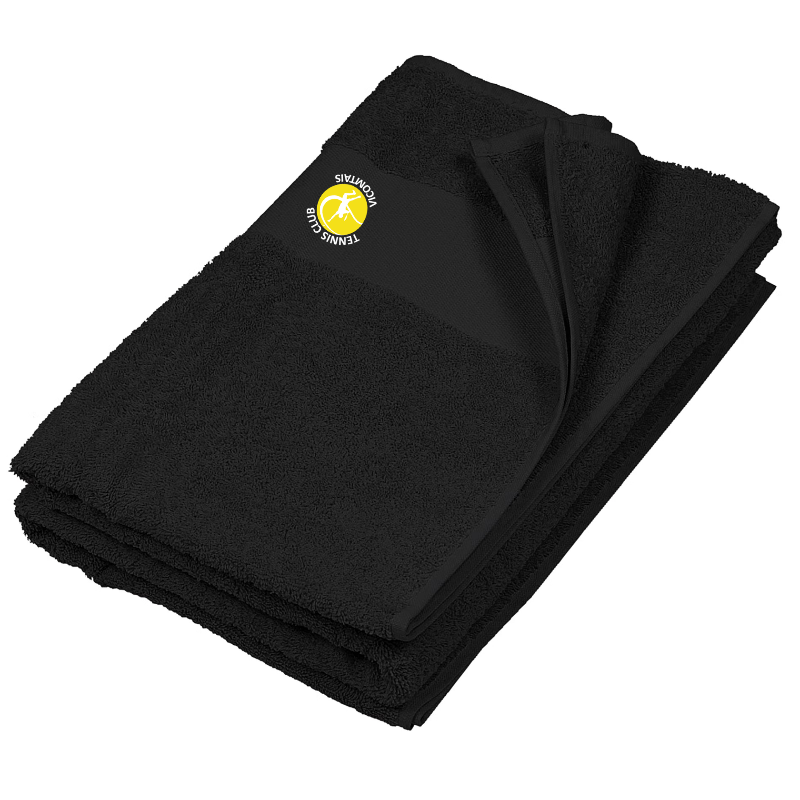 Serviette de bain noir Kariban