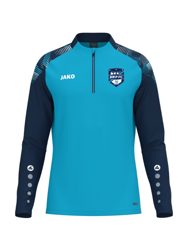 Sweat 1/2 zip adulte bleu Jako Sonic