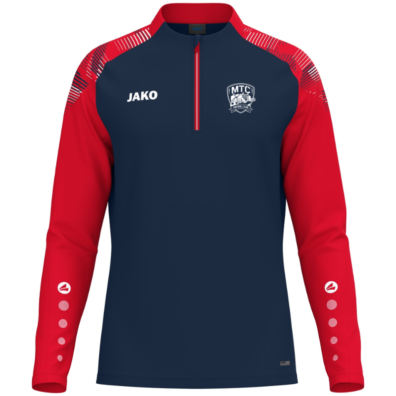Sweat 1/2 zip adulte marine/rouge Jako Sonic