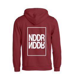 Sweat capuche adulte bordeaux Clique Basic