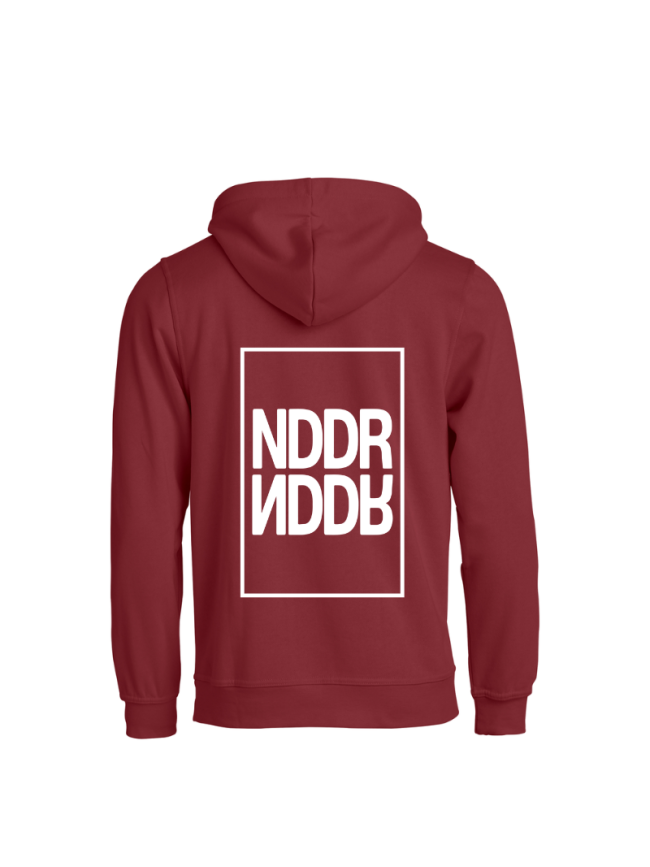 Sweat capuche adulte bordeaux Clique Basic