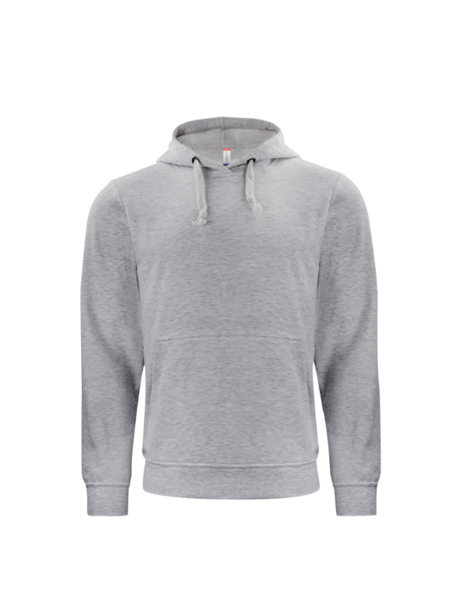 Sweat capuche adulte gris Clique Basic