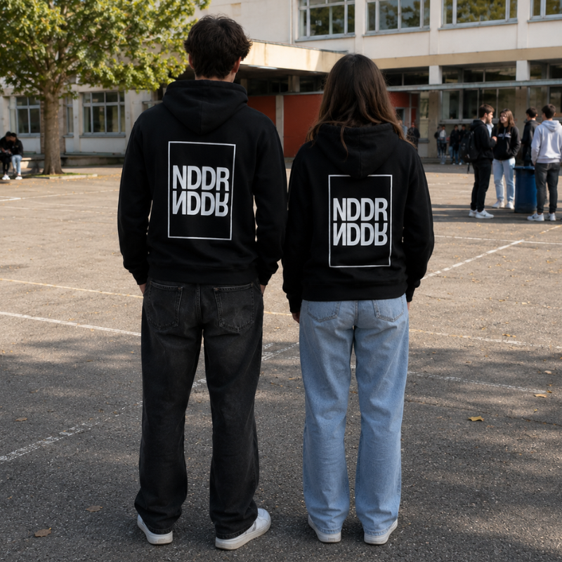 Sweat capuche adulte noir Clique Basic
