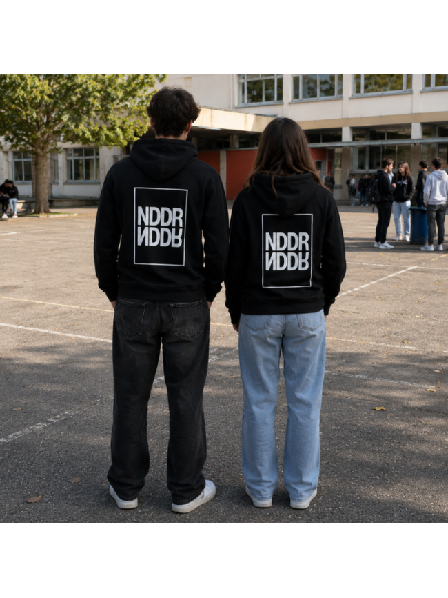 Sweat capuche adulte noir Clique Basic