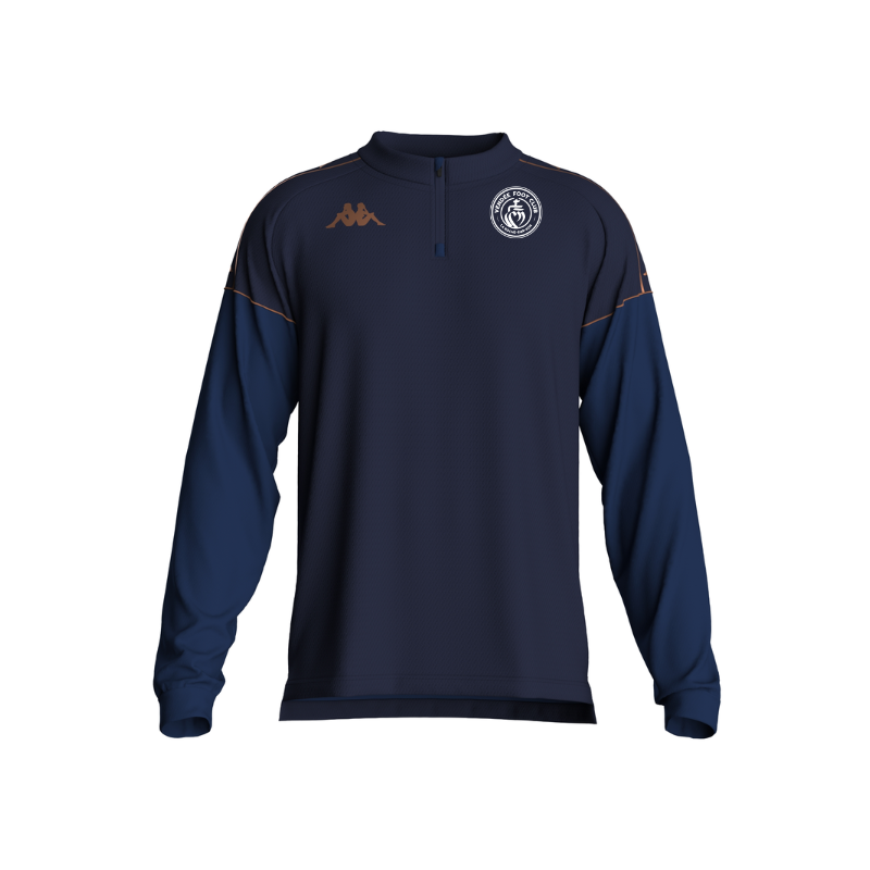 Sweat 1/2 zip enfant marine Kappa Massolo
