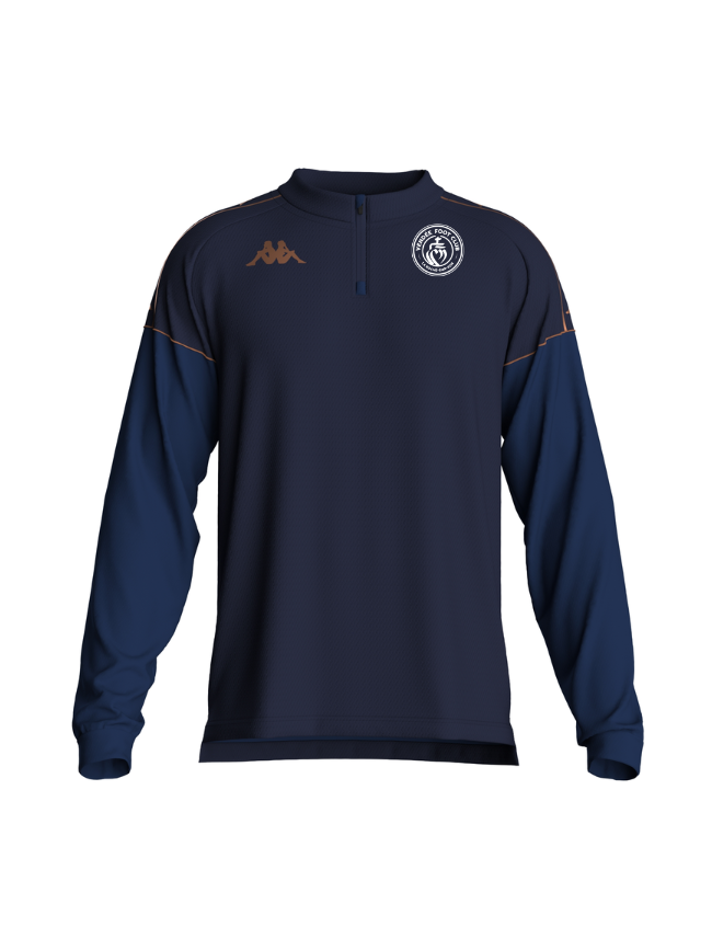 Sweat 1/2 zip enfant marine Kappa Massolo