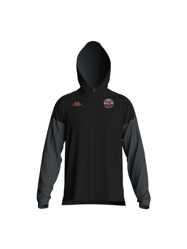 Veste capuche enfant noir Kappa Mevolo