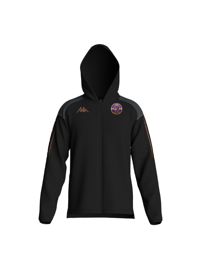 Veste capuche coton enfant noir Kappa Miordizi
