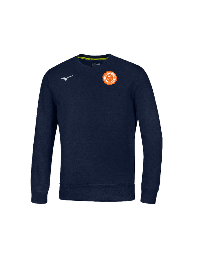 Pull adulte marine Mizuno Terry Crew