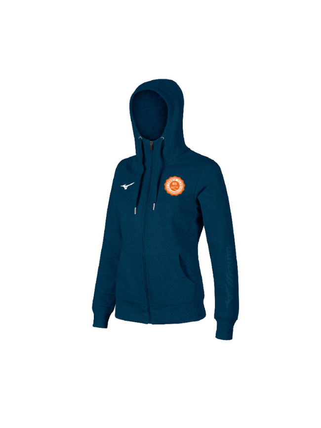 Sweat zip femme marine Mizuno Team