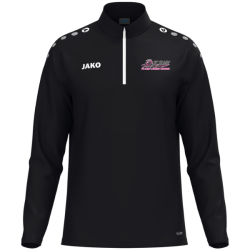 Sweat 1/2 zip adulte noir Jako One