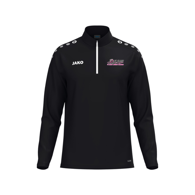 Sweat 1/2 zip adulte noir Jako One