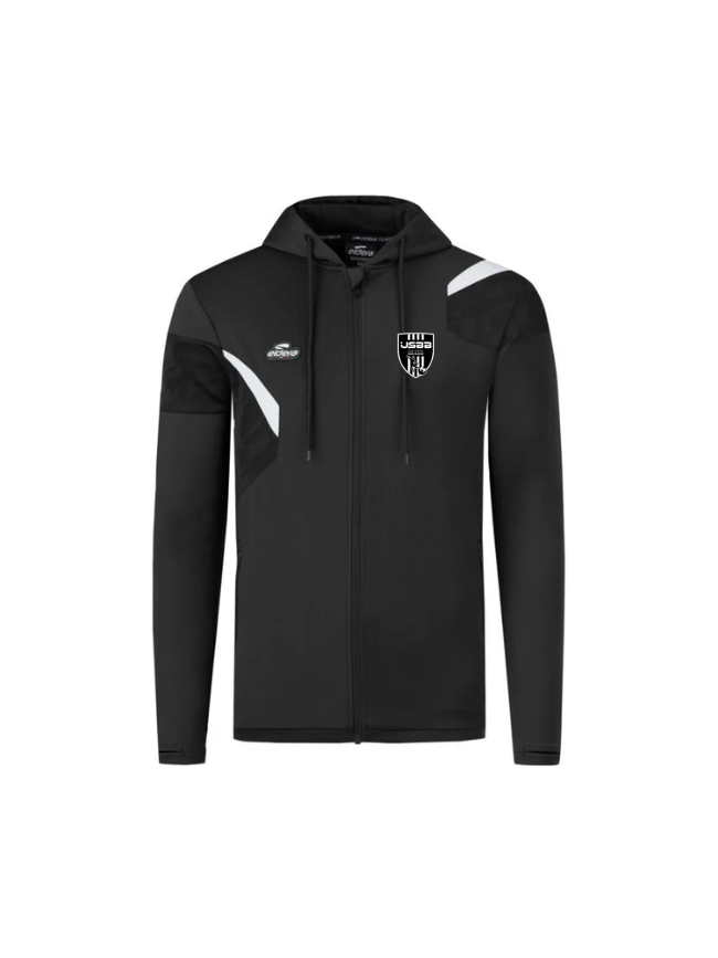 Veste capuche noir Eldera E-Cône